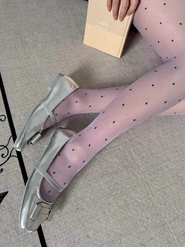 Candy dots thin tights