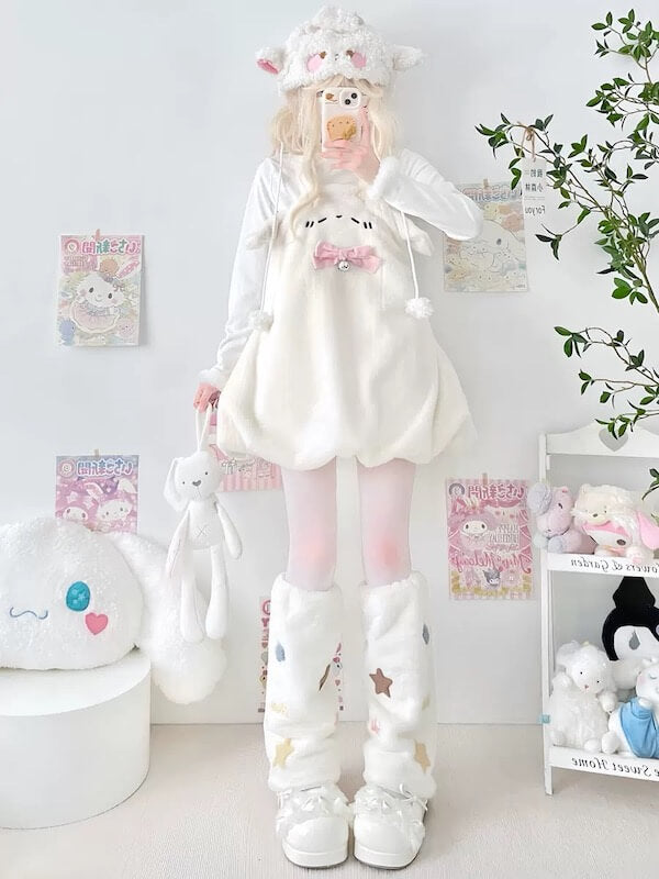 Candy stars fluffy leg warmers
