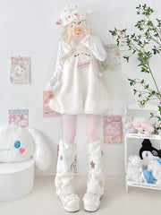 Candy stars fluffy leg warmers
