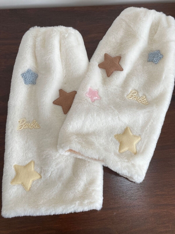 Candy stars fluffy leg warmers
