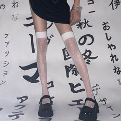 Harajuku japanese characters stockings