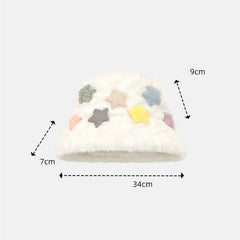 Fluffy stars bucket hat