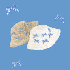Fluffy stars bucket hat