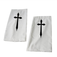 Goth cross leg warmers