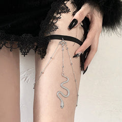 Gothic aesthetic snake garter