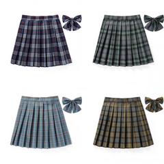 Green JK vintage plaid uniform skirt