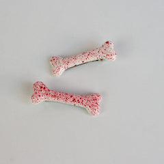Halloween creepy bone hair pins