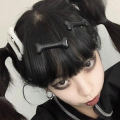 Halloween creepy bone hair pins