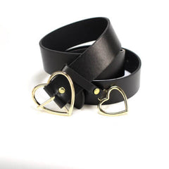 Harajuku gothic heart buckle belt