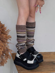 Jfashion stripes leg warmers