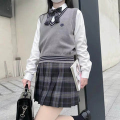 JK spring V-neck knit sweater vest