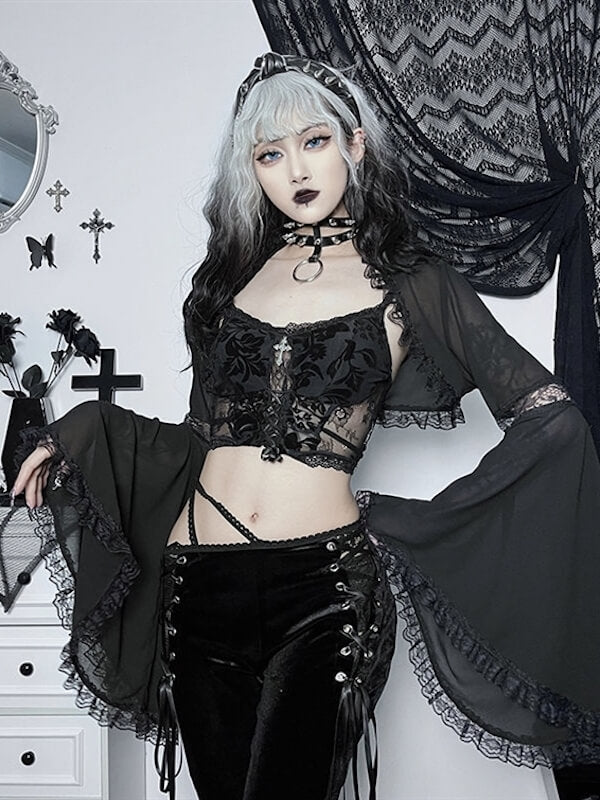 Lace cute goth bolero