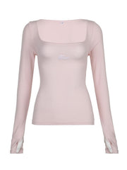 Lace pink top