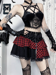 Mystery goth star halter cami