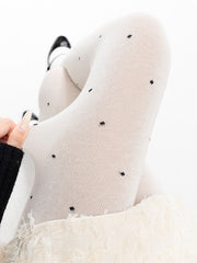 Polka dot autumn tights