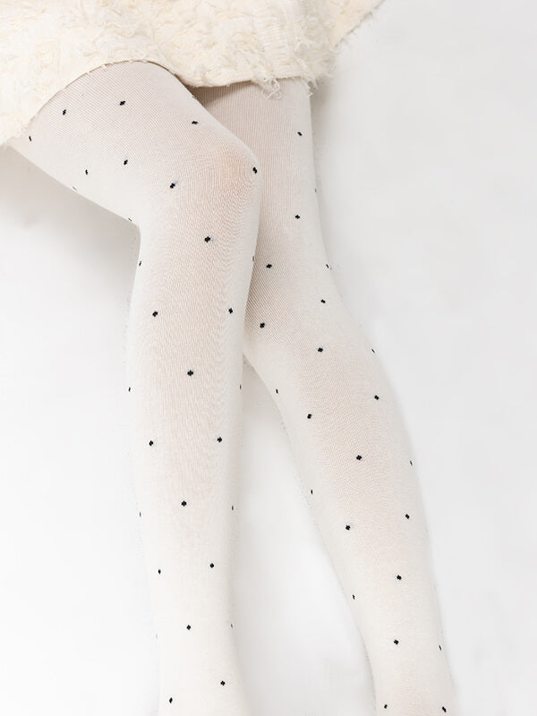 Polka dot autumn tights
