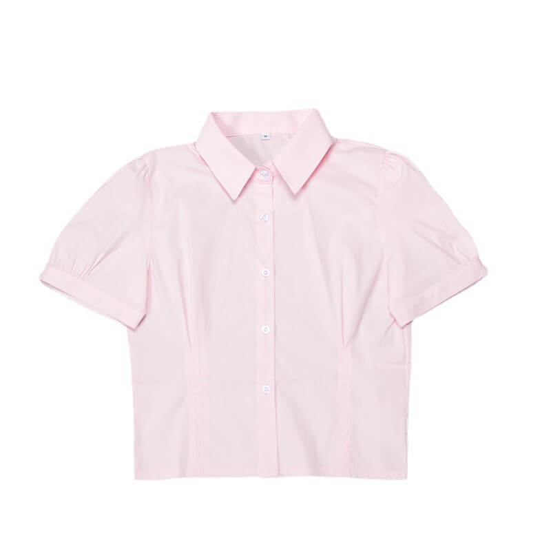 Puff sleeves crop top blouse