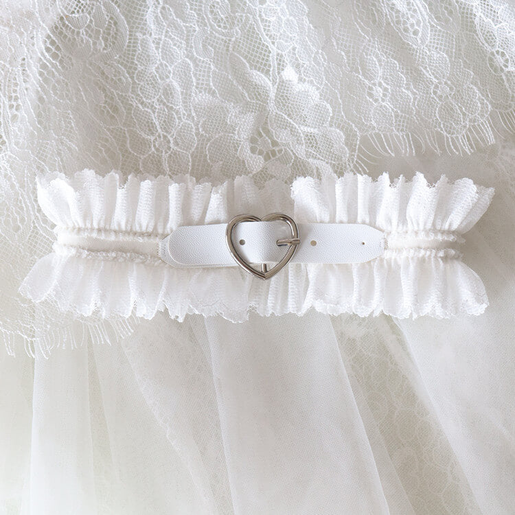 Punk lolita heart garter