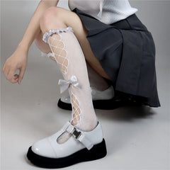 Alternative lace bow stockings
