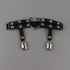 Sweet punk heart garter clip