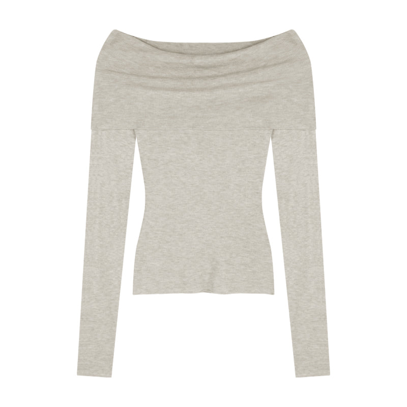 Pydshop Black Solid Off Shoulder Elegant Long Sleeve Tops Korean Fashion Slim Sexy Cropped T Shirt Women Autumn Y2k Clothing Skinny Top