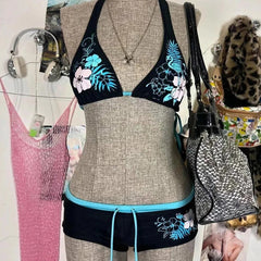 Island Tropical Flower Bikini Set