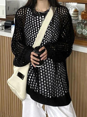 Pydshop Knit Cutout Thin Crochet Top