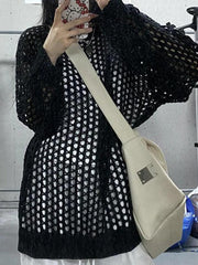 Pydshop Knit Cutout Thin Crochet Top