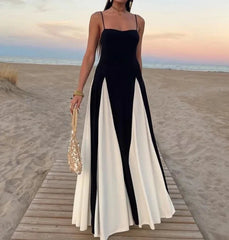 Elegant Black White Fashion Dress