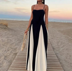 Elegant Black White Fashion Dress