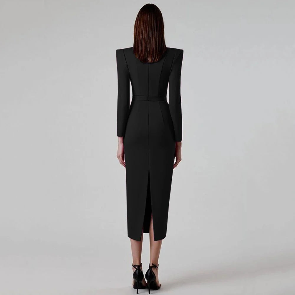 Elegant Bodycon Midi Dress
