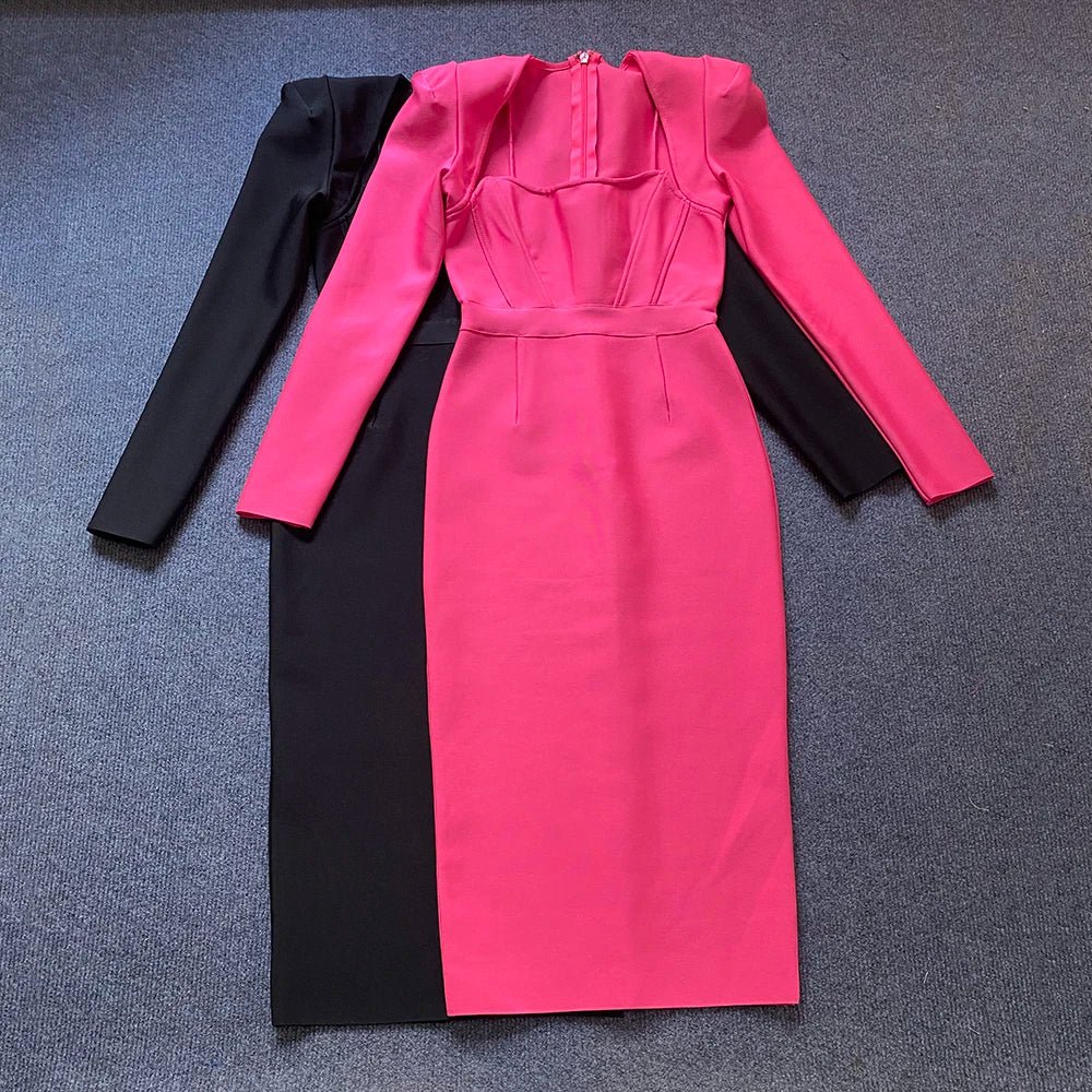 Elegant Bodycon Midi Dress