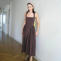 Elegant & Casual Pleated A-Line Dress