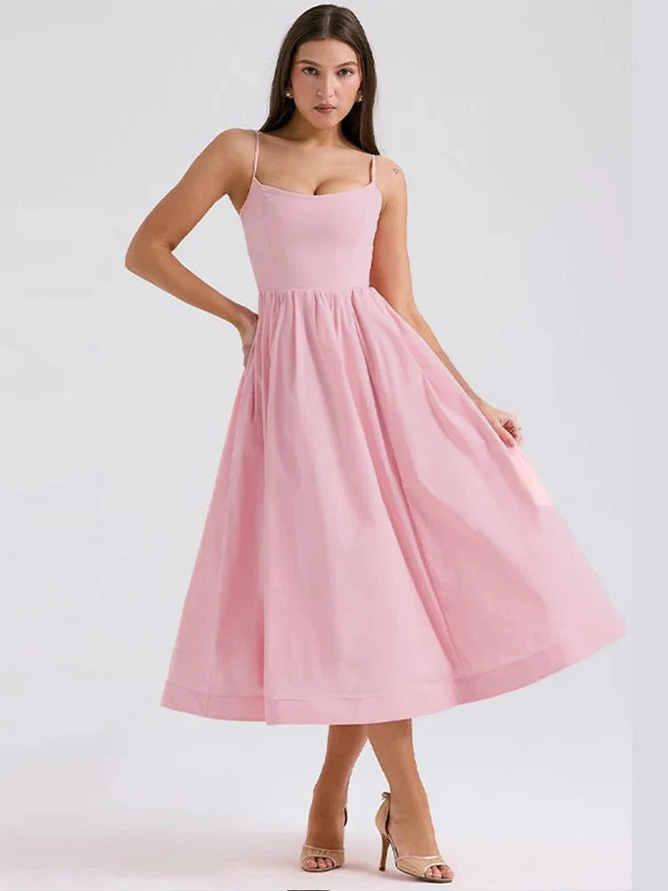 Elegant Fashion Midi Summer Dress
