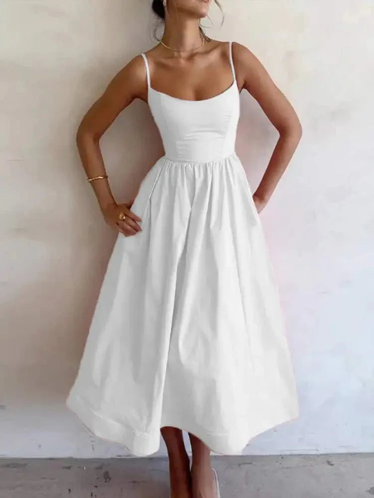 Elegant Fashion Midi Summer Dress