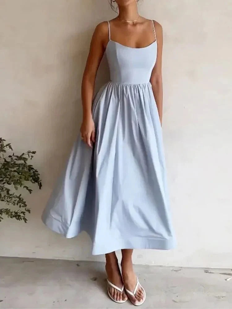 Elegant Fashion Midi Summer Dress