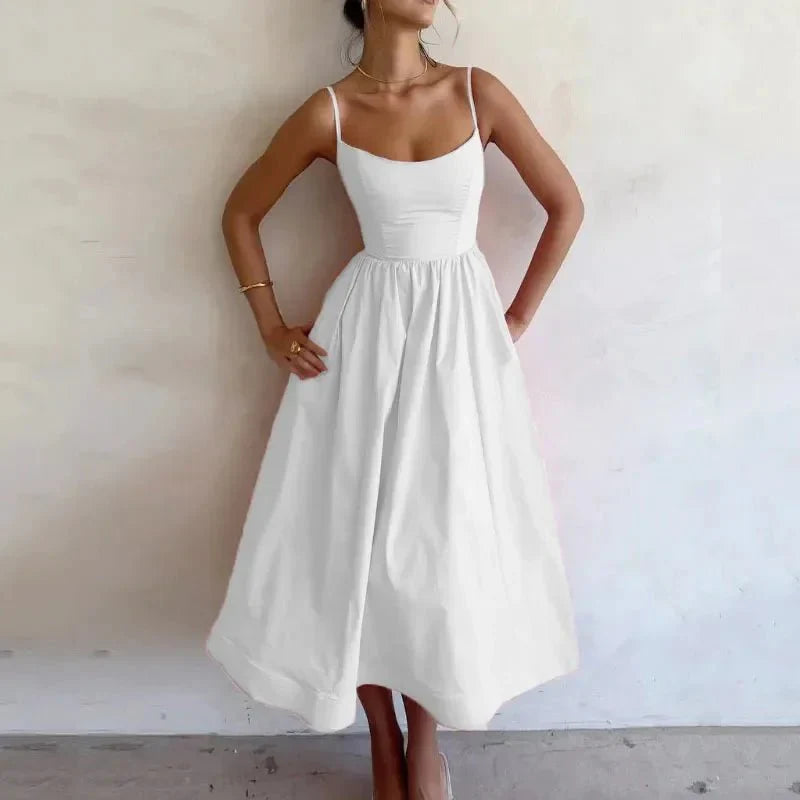 Elegant Fashion Midi Summer Dress