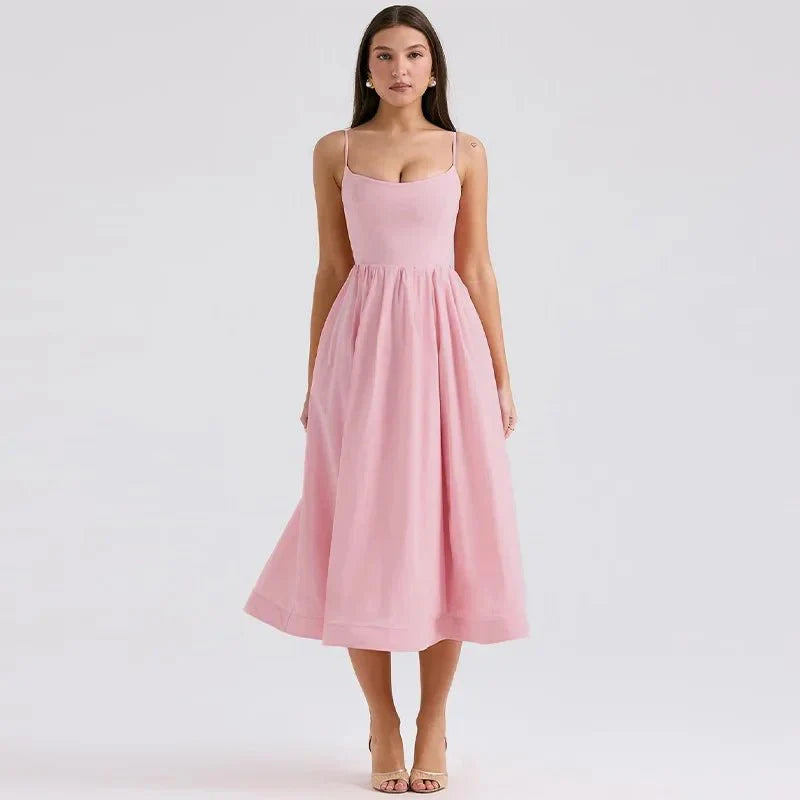Elegant Fashion Midi Summer Dress