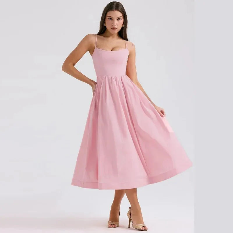 Elegant Fashion Midi Summer Dress