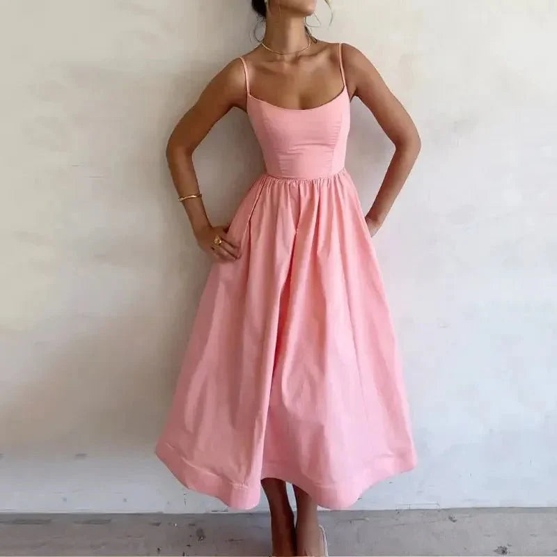 Elegant Fashion Midi Summer Dress