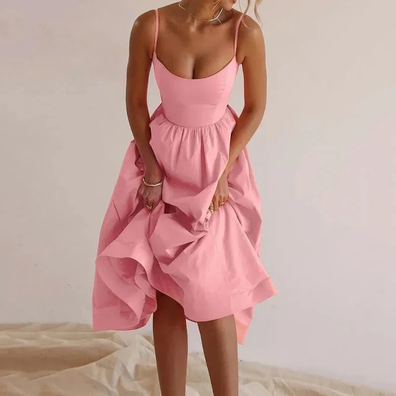 Elegant Fashion Midi Summer Dress