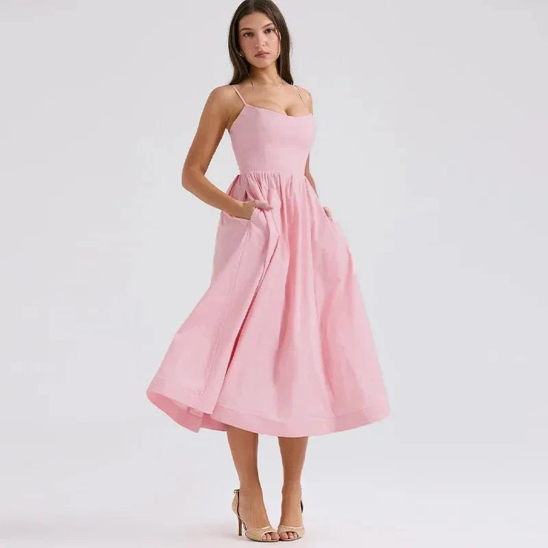 Elegant Fashion Midi Summer Dress