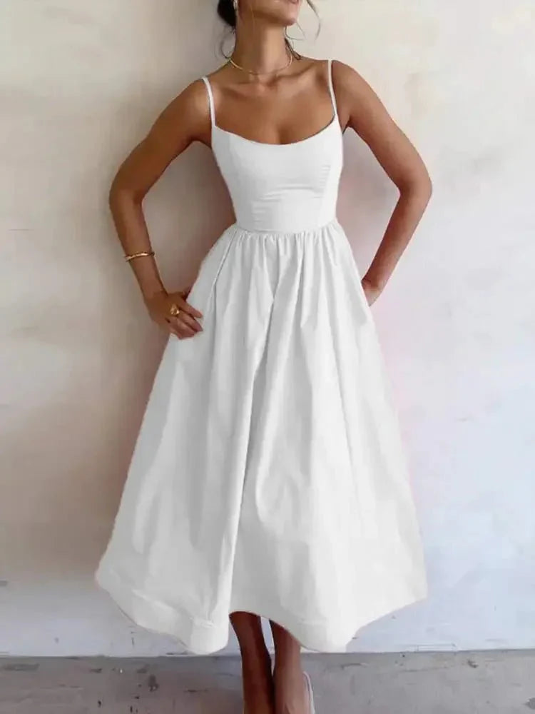 Elegant Fashion Midi Summer Dress