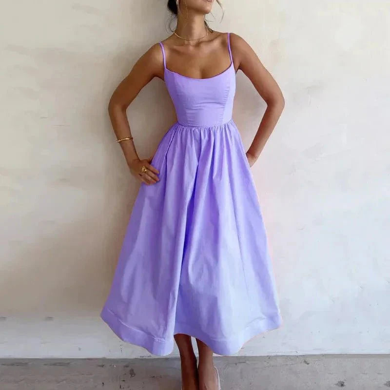 Elegant Fashion Midi Summer Dress