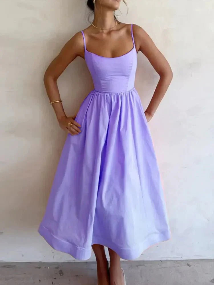 Elegant Fashion Midi Summer Dress