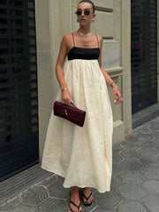Elegant Floral Print Puff Sleeve Maxi Dress