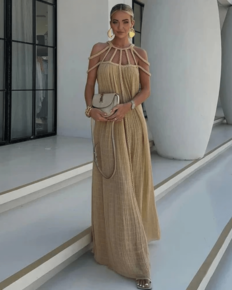 Elegant Halter Maxi Dress