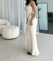 Elegant Mermaid Dress Two Pieces Set