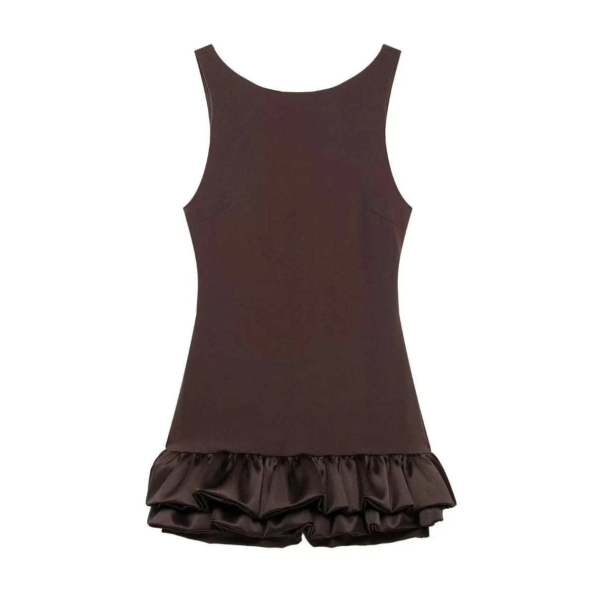 Elegant Ruffle Pleated Mini Dresses