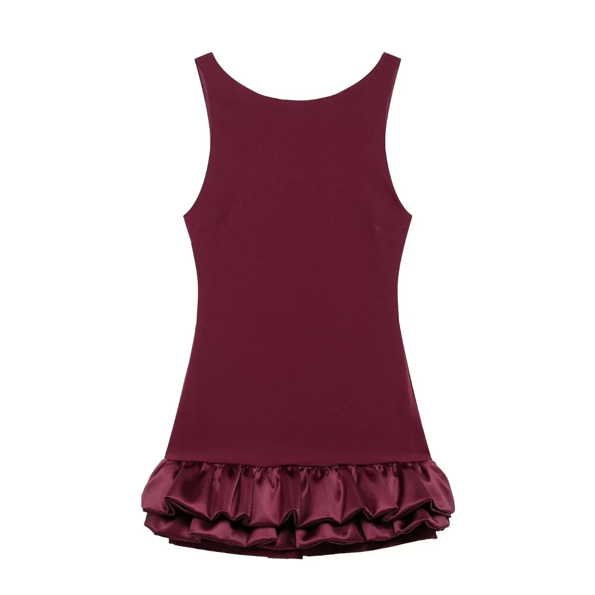 Elegant Ruffle Pleated Mini Dresses